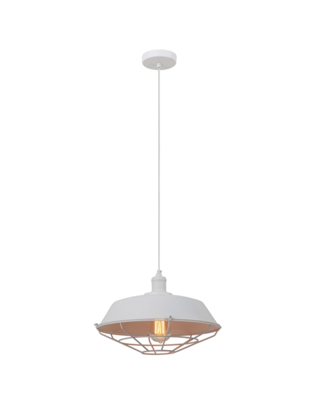 MATRIX-W - MATRIX Industrial Iron Dome & Cage Pendant Lights