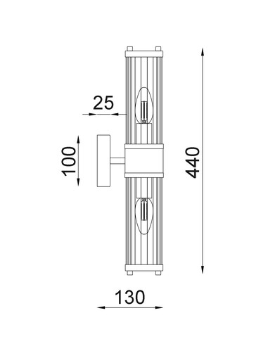 TIEMPO5 Up & Down Wall Light White - TIEMPO5TIEMPO5
