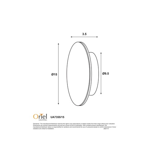 UA7355/15WH - Circo 15 CCT LED IP65 Exterior Wall UA7355/15WH