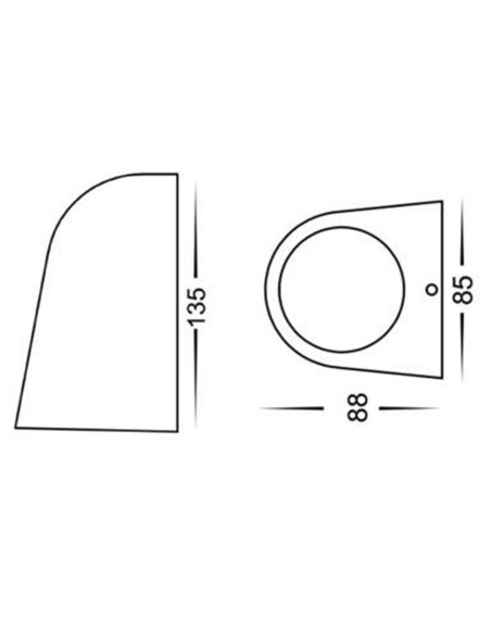 TORQUE5 Exterior Wall Light Cone Black IP65 - TORQUE5