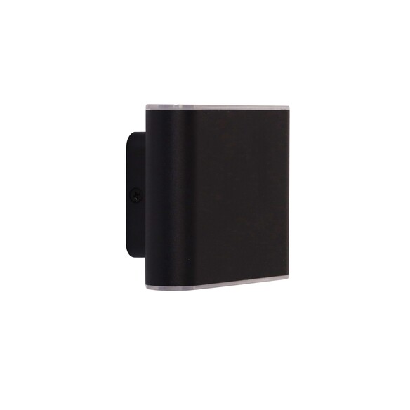 UA7362BK - Wash 2x3w LED IP65 Exterior Wall Light Black
