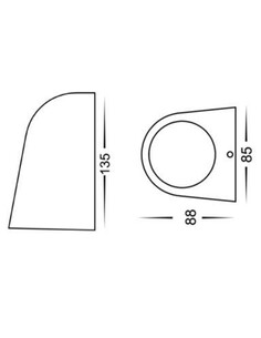TORQUE8 Exterior Wall Light Cone White IP65 - TORQUE8TORQUE8 2