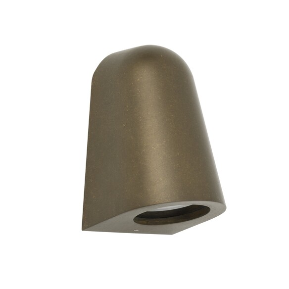TORQUE9 - TORQUE Exterior GU10 Aged Brass Surface Mounted Cone Wall Light IP65