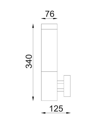 TORRE2 Exterior Wall Light 18W IP44 - TORRE2TORRE2