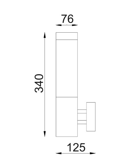 TORRE2 Exterior Wall Light 18W IP44 - TORRE2TORRE2