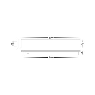 HV3572T-WHT - HV3572T-White - Barline Shadow Aluminium HV3572T-WHT 2