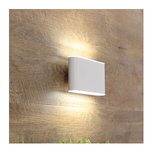 UA7363WH - Wash 2x6w LED IP65 Exterior Wall Light WhiteUA7363WH 2