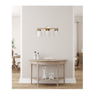 TUFO-W2 - TUFO Interior White Jar Alabaster with Brass TUFO-W2 2