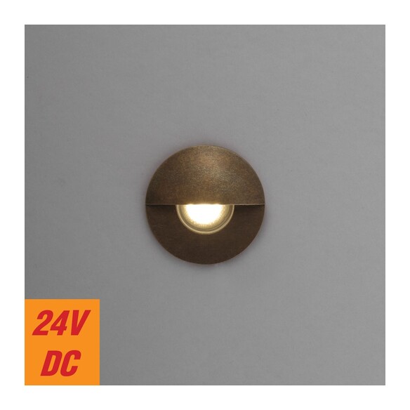 HALON ST1-AB324 - Brass Step Light - Antique Brass