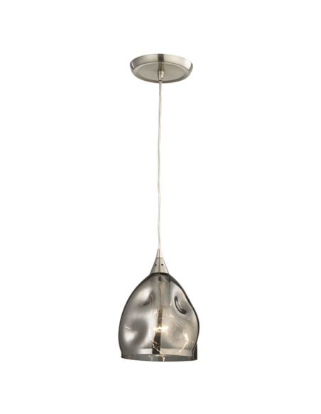 ORDITO2 - ORDITO Abstract Chrome With Glass Ellipse Pendant Lights - Material: Chrome Metal With Glass Shape: Ellipse Lamp Ho...