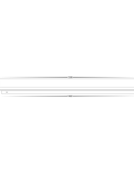 BARLINE White 1500mm Surface Mounted Barline Wall HV3576T-WHT