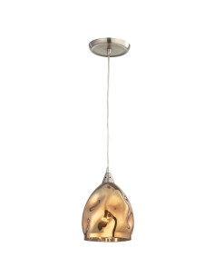 ORDITO3 - ORDITO Abstract Chrome With Glass Ellipse Pendant ORDITO3
