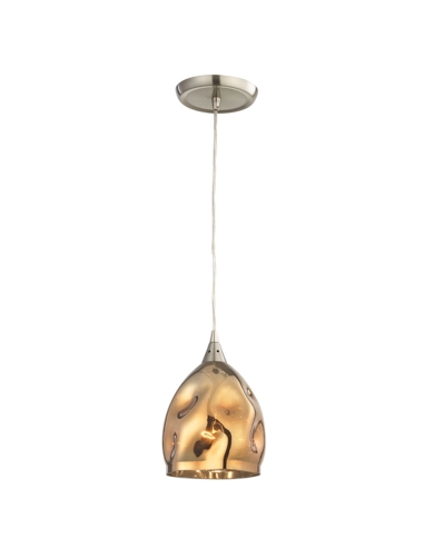 ORDITO3 - ORDITO Abstract Chrome With Glass Ellipse Pendant Lights - Material: Chrome Metal With Glass Shape: Ellipse Lamp Ho...