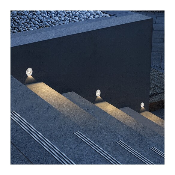 HALON ST1-SS324 - Brass Step Light - Stainless HALON ST1-SS324
