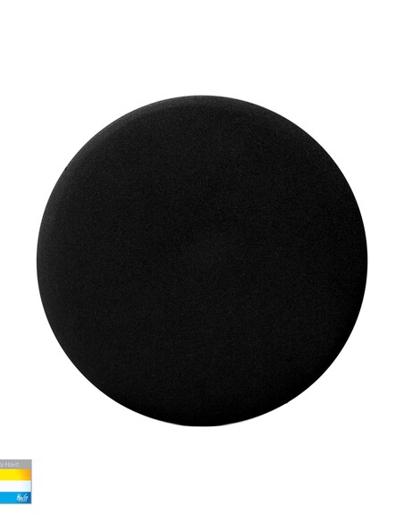 HALO Black 150mm Surface Mounted Round Disc Wall Light - HV3591T-BLK-12V