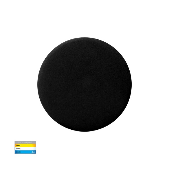 HV3591T-BLK-12V - HV3591T-Black - Halo Black TRI Colour LED Wall Light