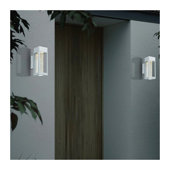 HOLLIS EX25-WH - HOLLIS 25 EXTERIOR WALL LIGHT - HOLLIS EX25-WH