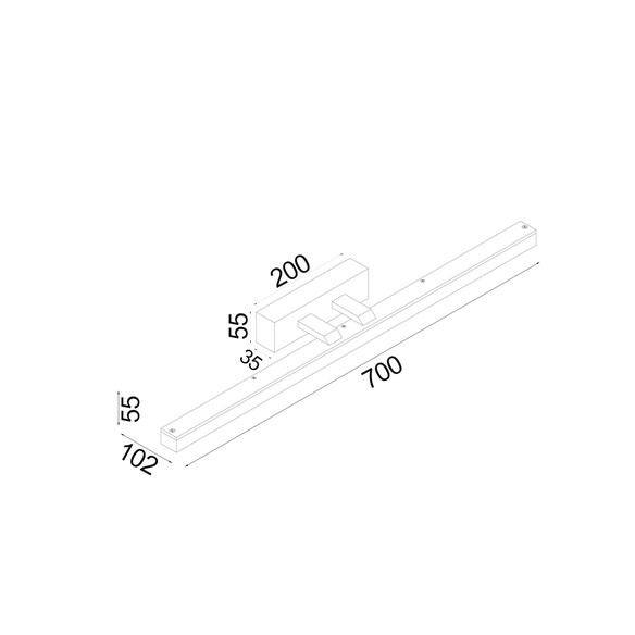 VANITAS1L - Interior LED Tri-CCT Vanity / Picture VANITAS1L