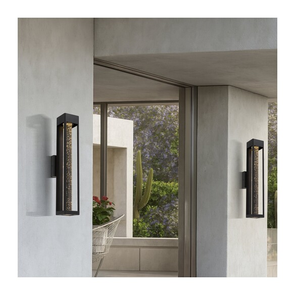 HOLLIS EX55-BK - HOLLIS 55 EXTERIOR WALL LIGHT - HOLLIS EX55-BK