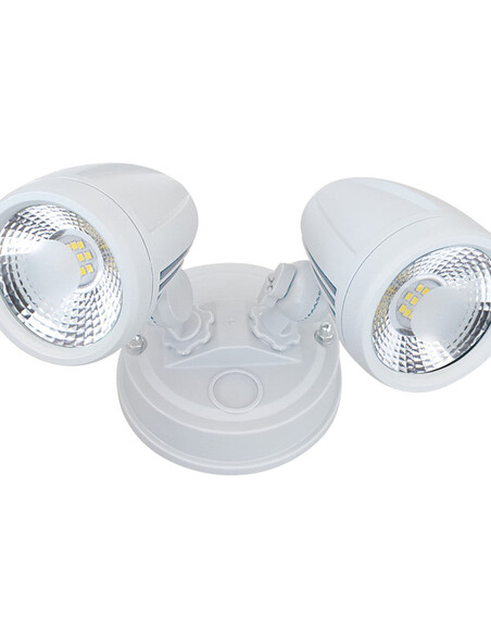 Illume Exterior Wall Light 2 White - ILLUME EX2-WH