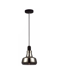 PENDANT GU10 (Max 50W HAL) Smoke Glass DOME  OD165mm x PENOLA