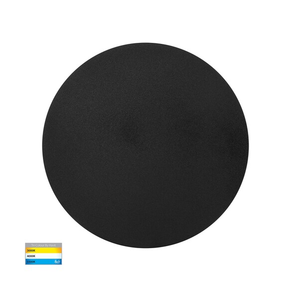 HV3593T-BLK-12V - HV3593T-Black - Halo Black TRI Colour LED Wall Light