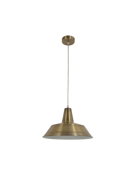 DIVO1 - DIVO Industrial Antique Brass Dome Pendant Light