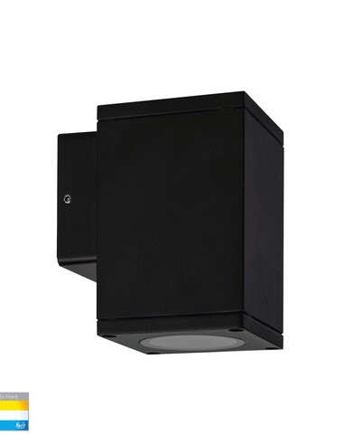 QUADRU Square Surface Mounted Fixed Down Wall HV3623T-BLK