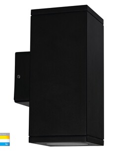 QUADRU Square Surface Mounted Up & Down Wall Light Poly HV3624T-BLK