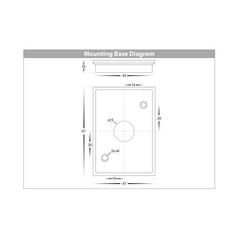 HV3625S-ALUWHT - Aries Aluminium White Fixed Down HV3625S-ALUWHT
