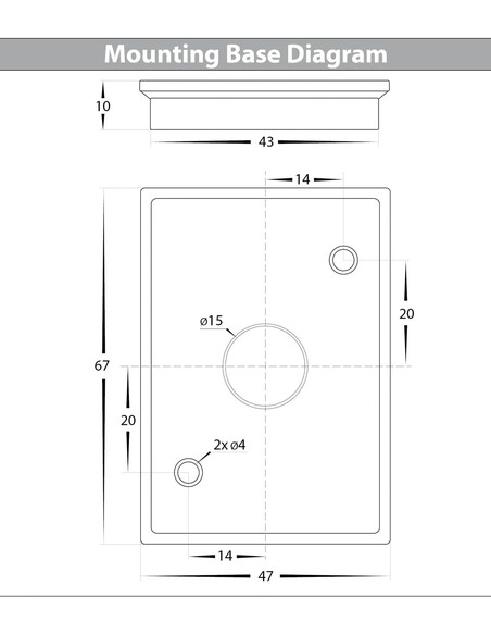 ARIES White Aluminium Fixed Down Wall Light - HV3625S-ALUWHT