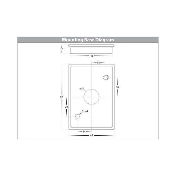 HV3625S-ALUWHT - Aries Aluminium White Fixed Down HV3625S-ALUWHT