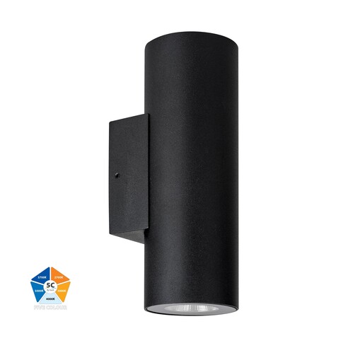 HV3626S-ALUBLK - Aries Aluminium Black Up & Down LED Wall Light