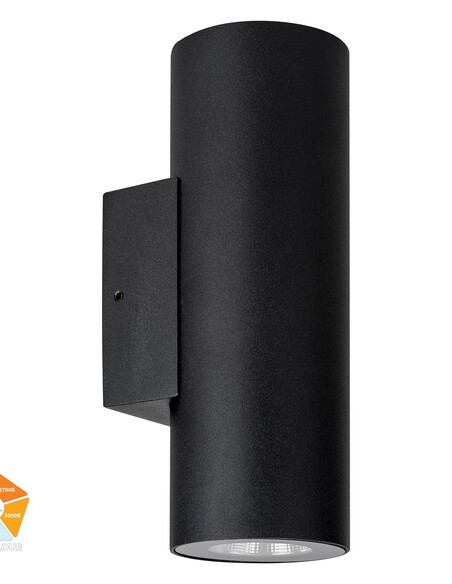 ARIES Black Aluminium Up & Down Wall Light - HV3626S-ALUBLK