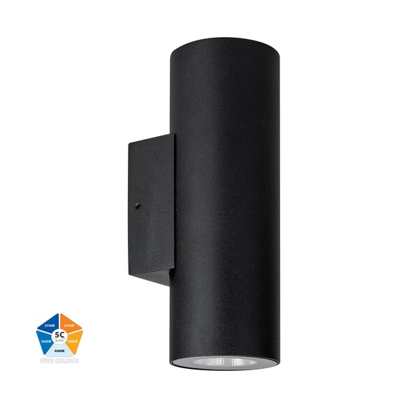 HV3626S-ALUBLK - Aries Aluminium Black Up & Down LED Wall Light