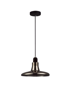 PENDANT GU10 (Max 50W HAL)  Blk Smoke MARTINI GLASS D240mm RIVERINA