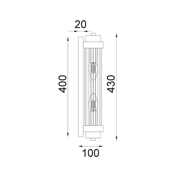 VARILLAS1 - VARILLAS Interior Up/Down Clear Glass VARILLAS1