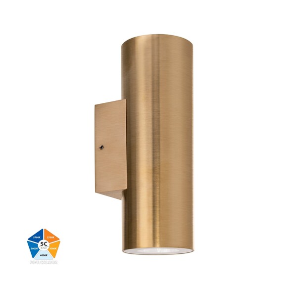 HV3626S-BR - Aries Solid Brass Up & Down LED Wall Light