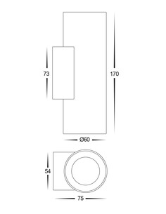 ARIES Solid Brass Up & Down Wall Light - HV3626S-BRHV3626S-BR 2