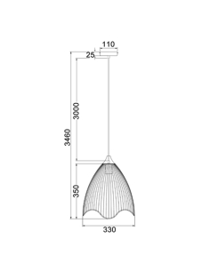 SPIAGGIA4 - SPIAGGIA Cone Shape & Wavy Edge Pendant LightsSPIAGGIA4 2