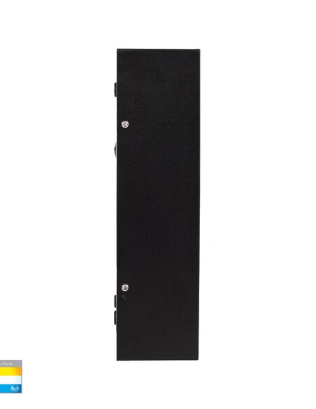 ESSIL Black Surface Mounted Up & Down Wall Light HV3650T-BLK-12V