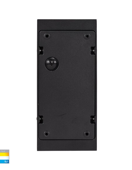 ESSIL Black Surface Mounted Up & Down Wall Light HV3650T-BLK-12V