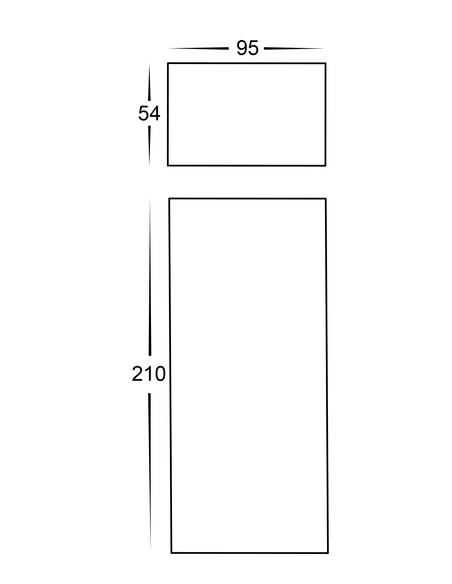 ESSIL White Surface Mounted Up & Down Dimmable HV3650T-WHT-240V