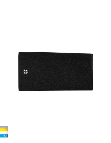 SIENA Black Surface Mounted Uplighter Wall Light HV3654T-BLK