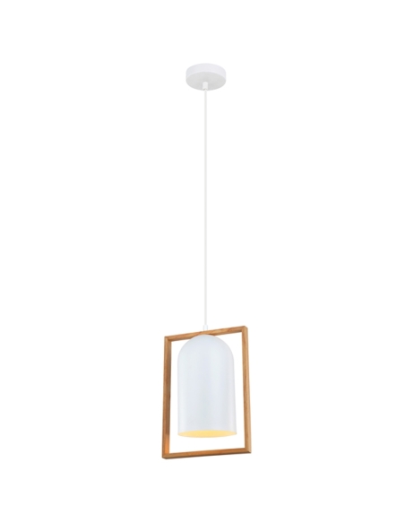 SWING1 - SWING Oblong Wood Frame Pendant Lights