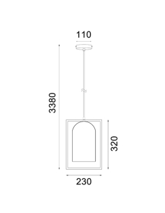 SWING1 - SWING Oblong Wood Frame Pendant LightsSWING1 2