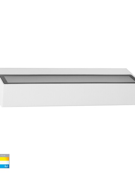 SIENA White Surface Mounted Uplighter Wall Light - HV3656T-WHT