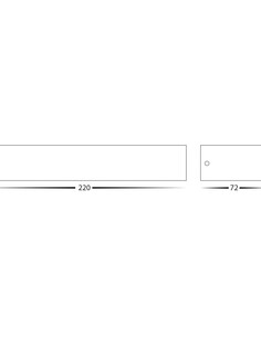 SIENA White Surface Mounted Uplighter Wall Light - HV3656T-WHT 2