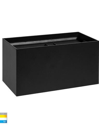 VERSA Up & Down Square Wall Light Black - HV36582T-BLK-SQ
