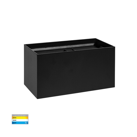 HV36582T-BLK-SQ - HV36582T-Black-Square - Versa Black Square Up & Down Wall Light